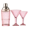 Claro Pink Cocktail Shaker & Martini Set