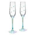 Luster Butterfly Champagne Flutes